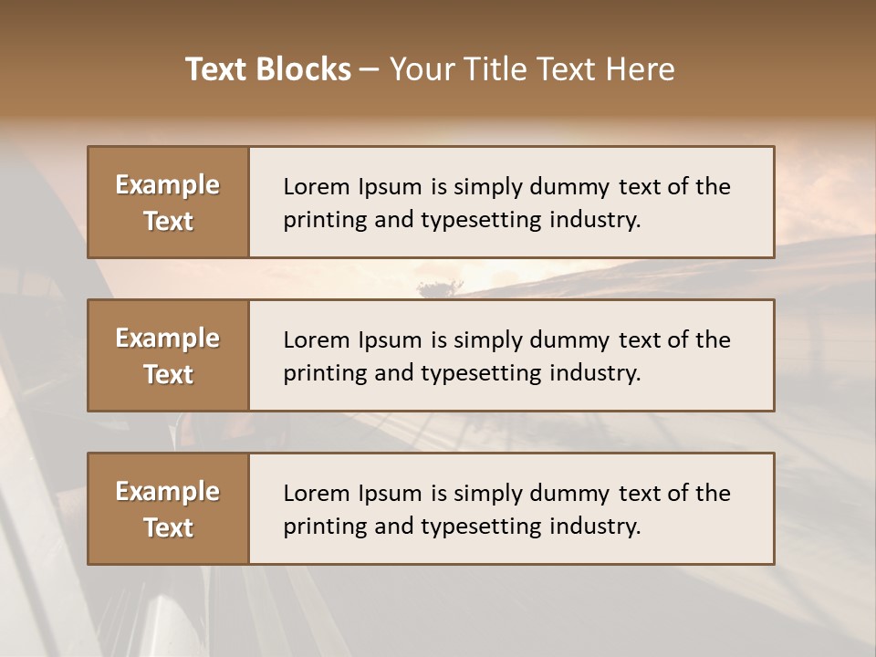 Emotion Road Symbol PowerPoint Template