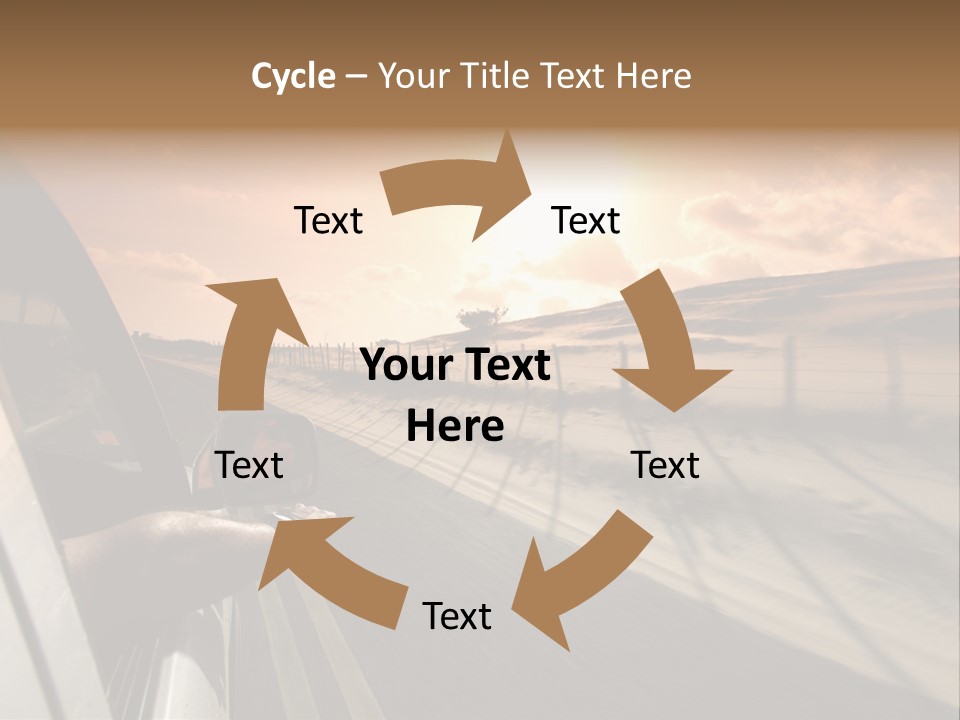 Emotion Road Symbol PowerPoint Template
