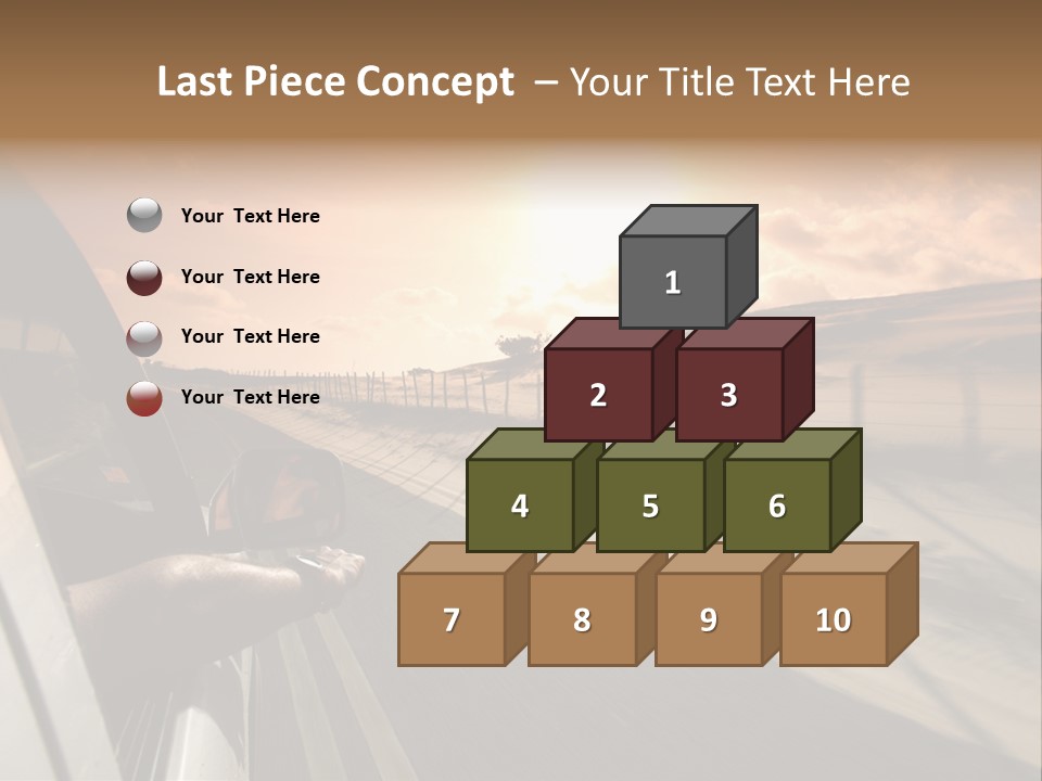 Emotion Road Symbol PowerPoint Template