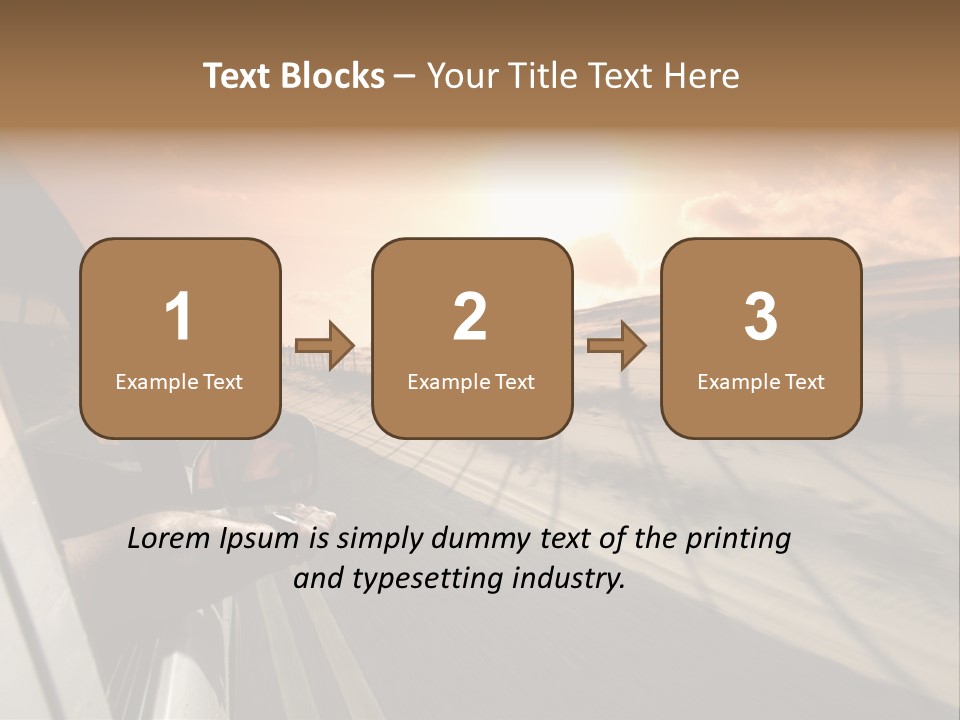 Emotion Road Symbol PowerPoint Template