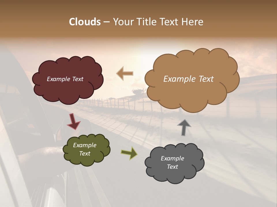 Emotion Road Symbol PowerPoint Template
