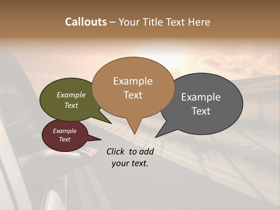 Emotion Road Symbol PowerPoint Template