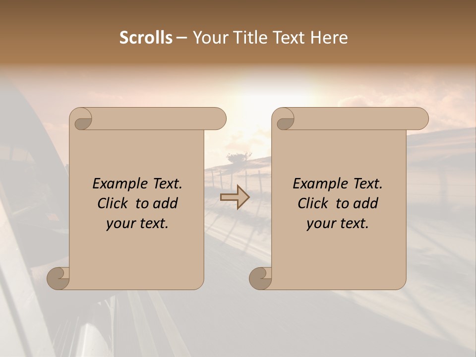 Emotion Road Symbol PowerPoint Template