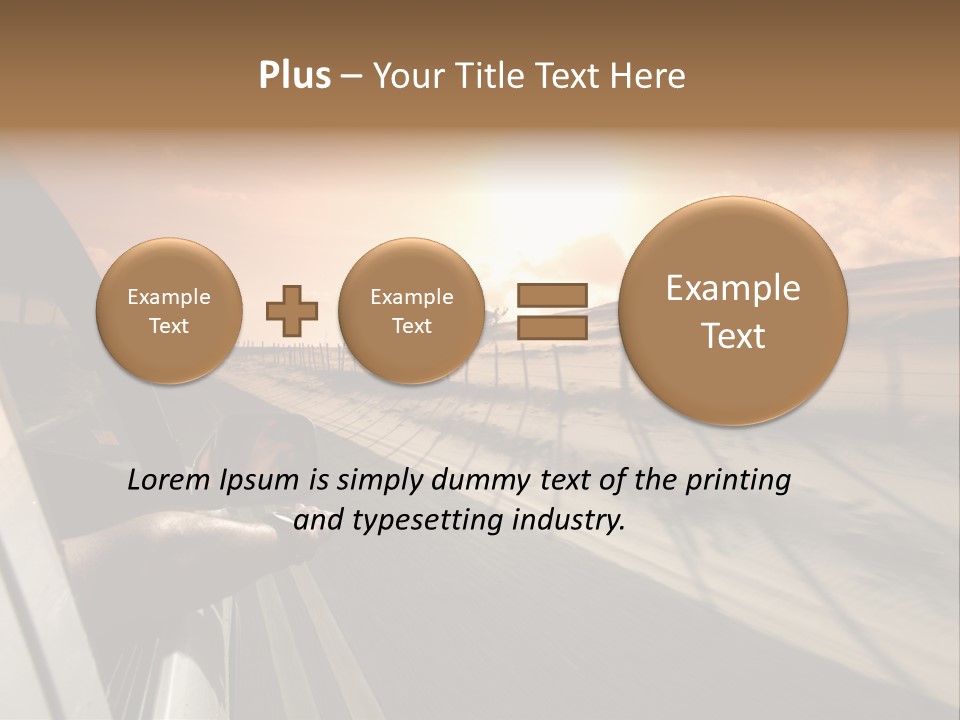 Emotion Road Symbol PowerPoint Template