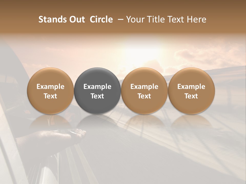 Emotion Road Symbol PowerPoint Template