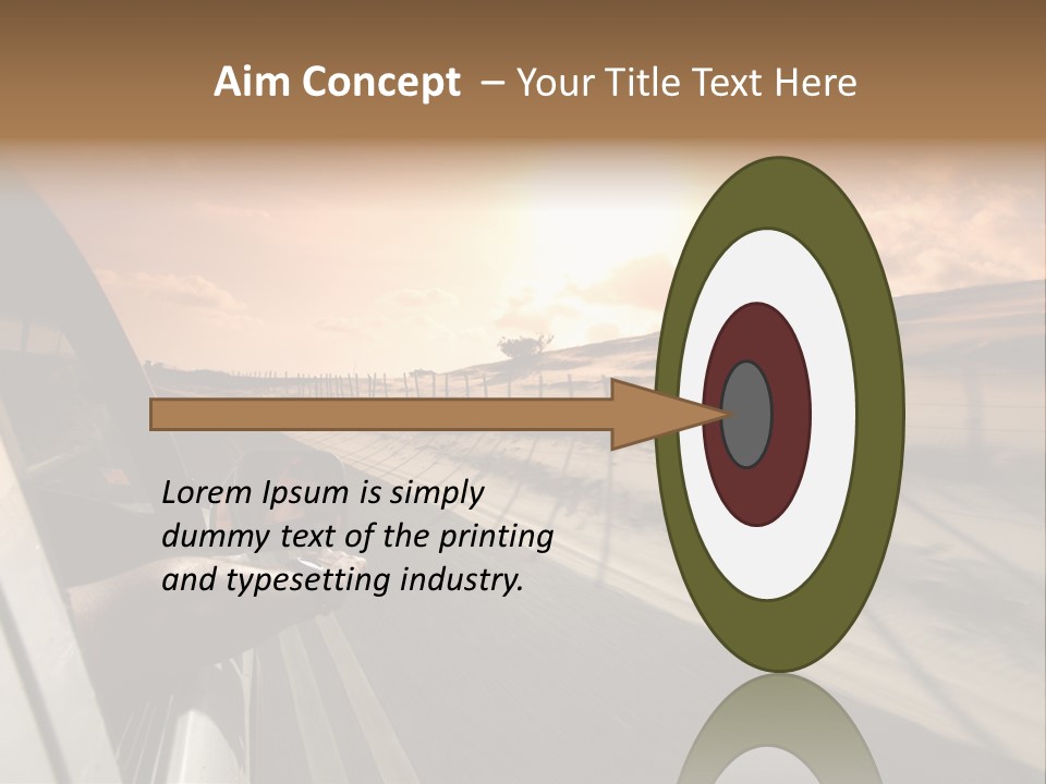 Emotion Road Symbol PowerPoint Template