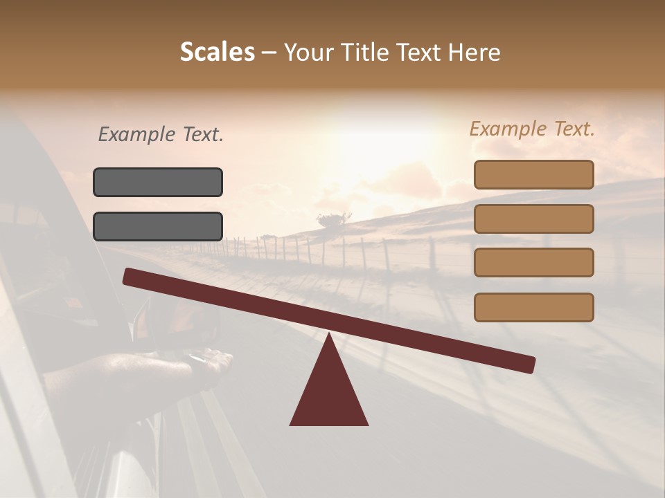 Emotion Road Symbol PowerPoint Template