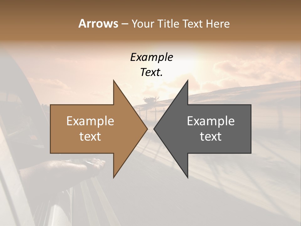 Emotion Road Symbol PowerPoint Template