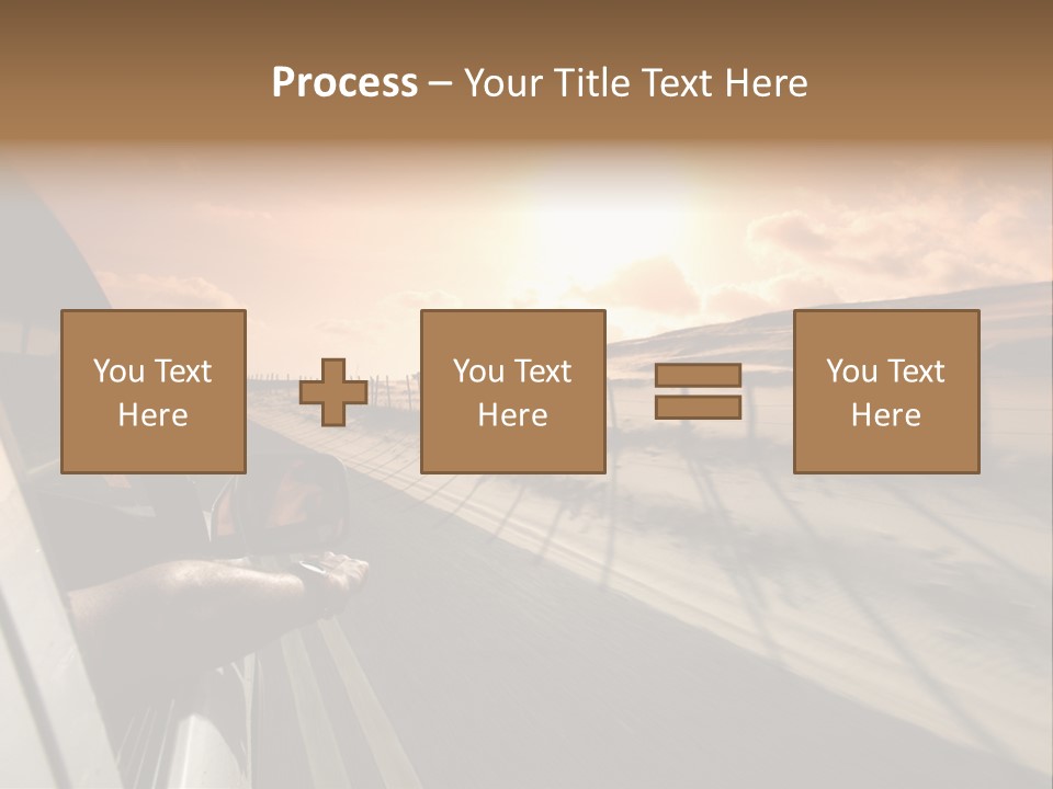Emotion Road Symbol PowerPoint Template