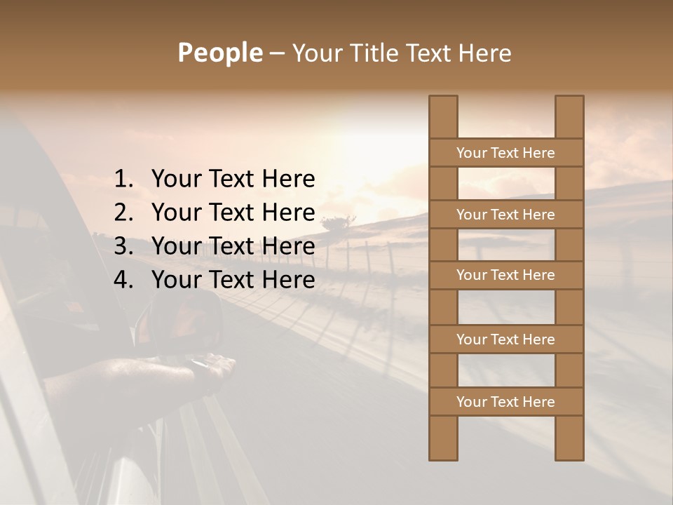 Emotion Road Symbol PowerPoint Template