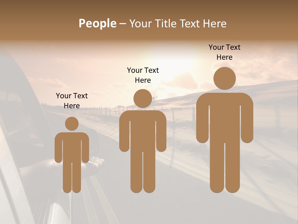 Emotion Road Symbol PowerPoint Template