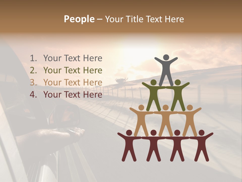 Emotion Road Symbol PowerPoint Template