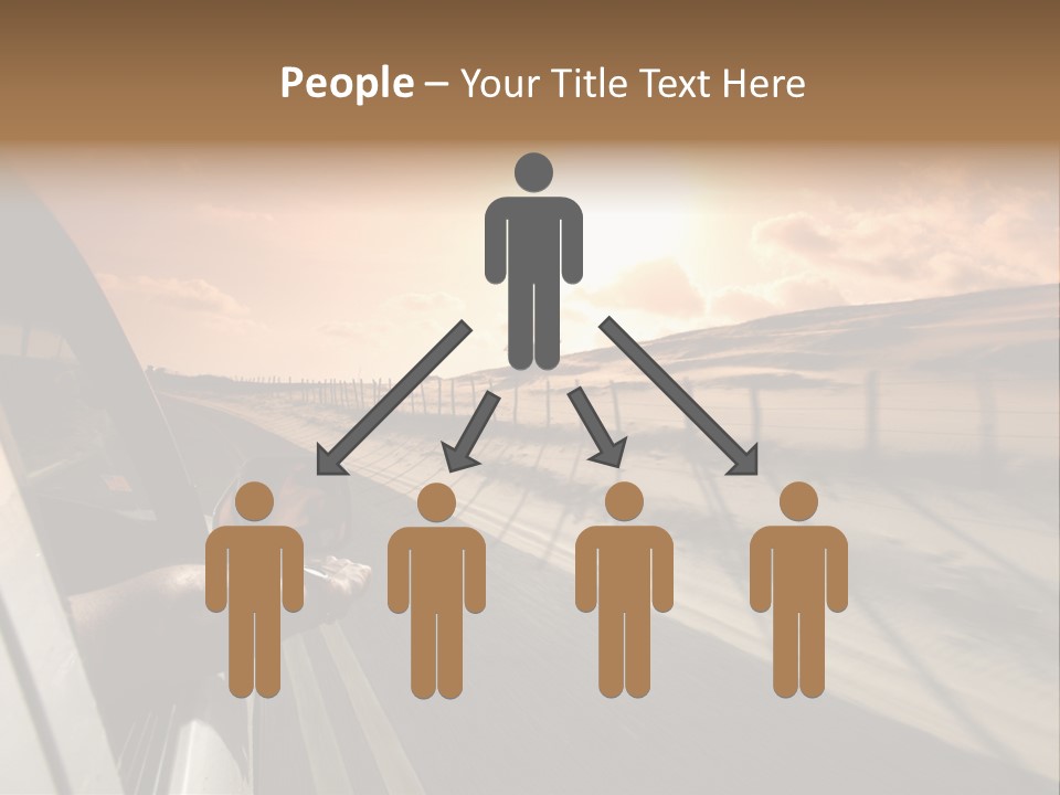 Emotion Road Symbol PowerPoint Template