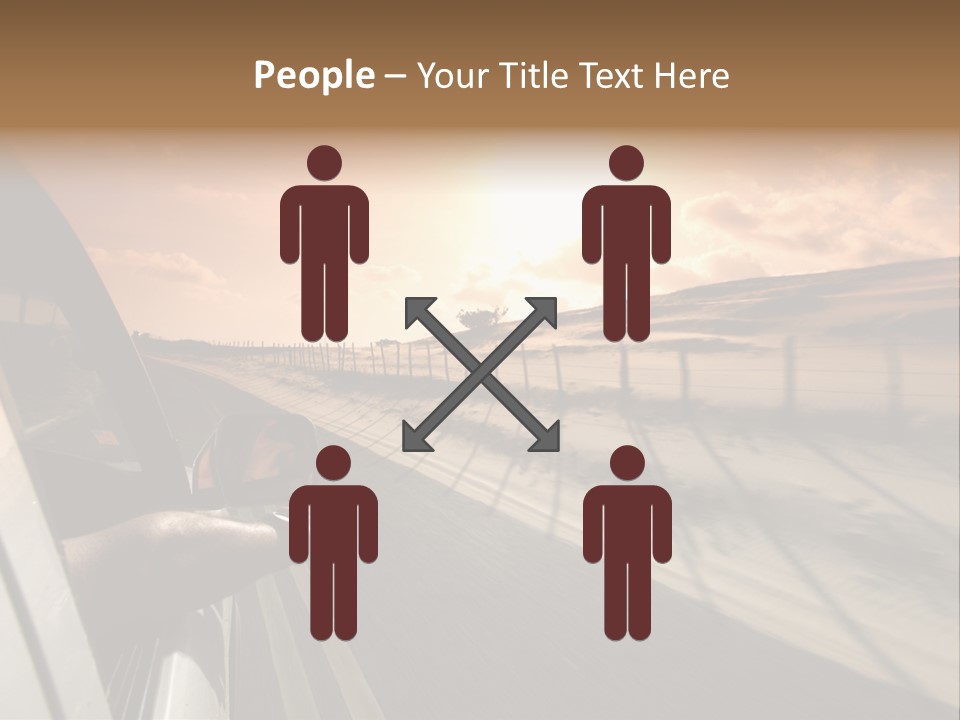 Emotion Road Symbol PowerPoint Template