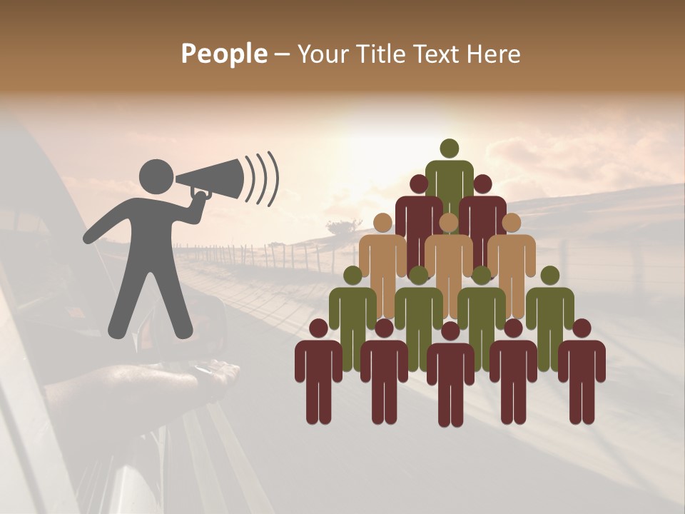 Emotion Road Symbol PowerPoint Template