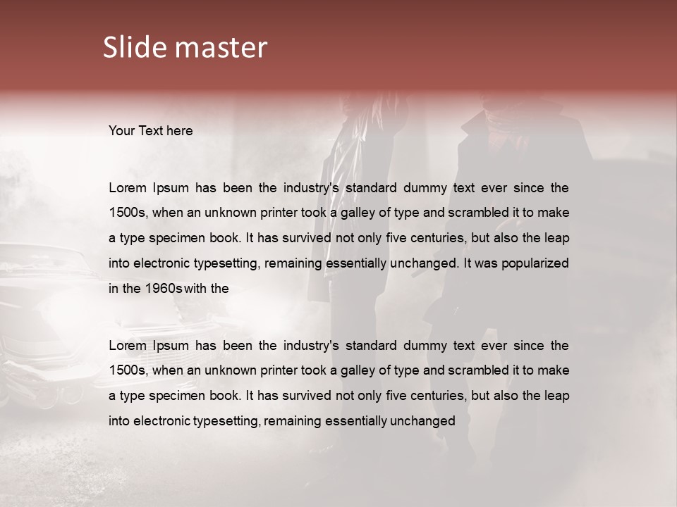 Bullet Provocative Gun PowerPoint Template