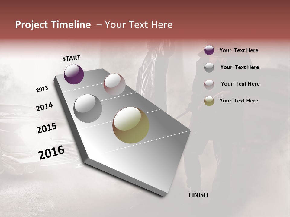 Bullet Provocative Gun PowerPoint Template