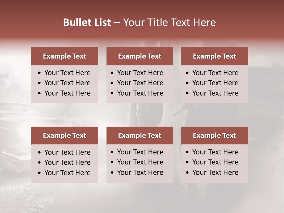 Bullet Provocative Gun PowerPoint Template