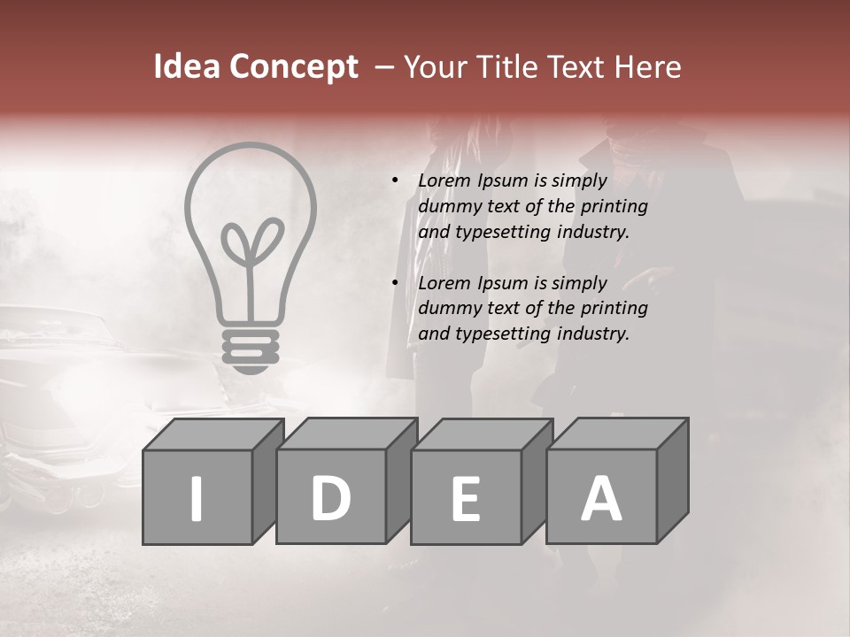 Bullet Provocative Gun PowerPoint Template