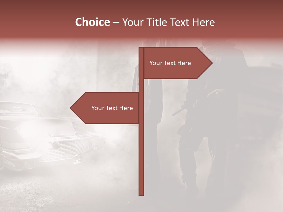 Bullet Provocative Gun PowerPoint Template