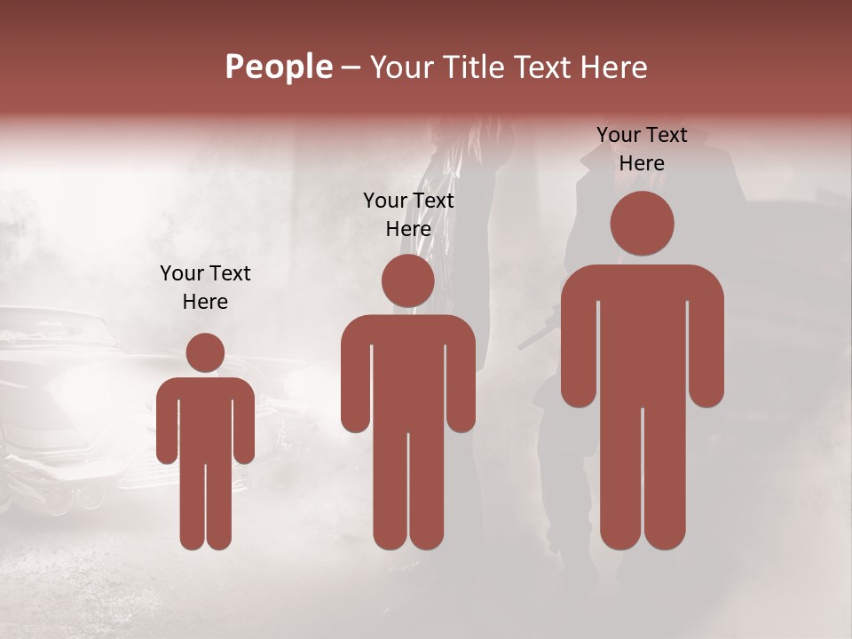 Bullet Provocative Gun PowerPoint Template