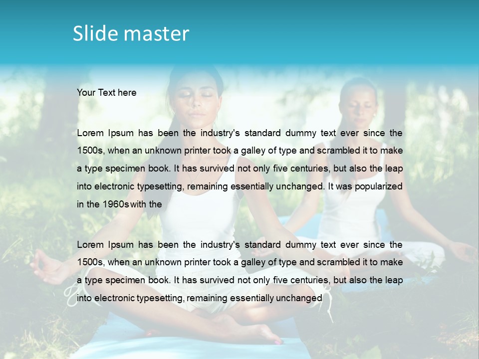 Healthy Fresh Fitness PowerPoint Template