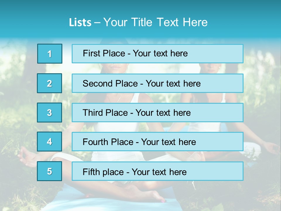 Healthy Fresh Fitness PowerPoint Template
