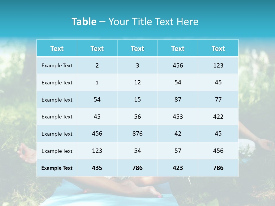 Healthy Fresh Fitness PowerPoint Template
