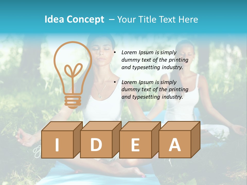 Healthy Fresh Fitness PowerPoint Template