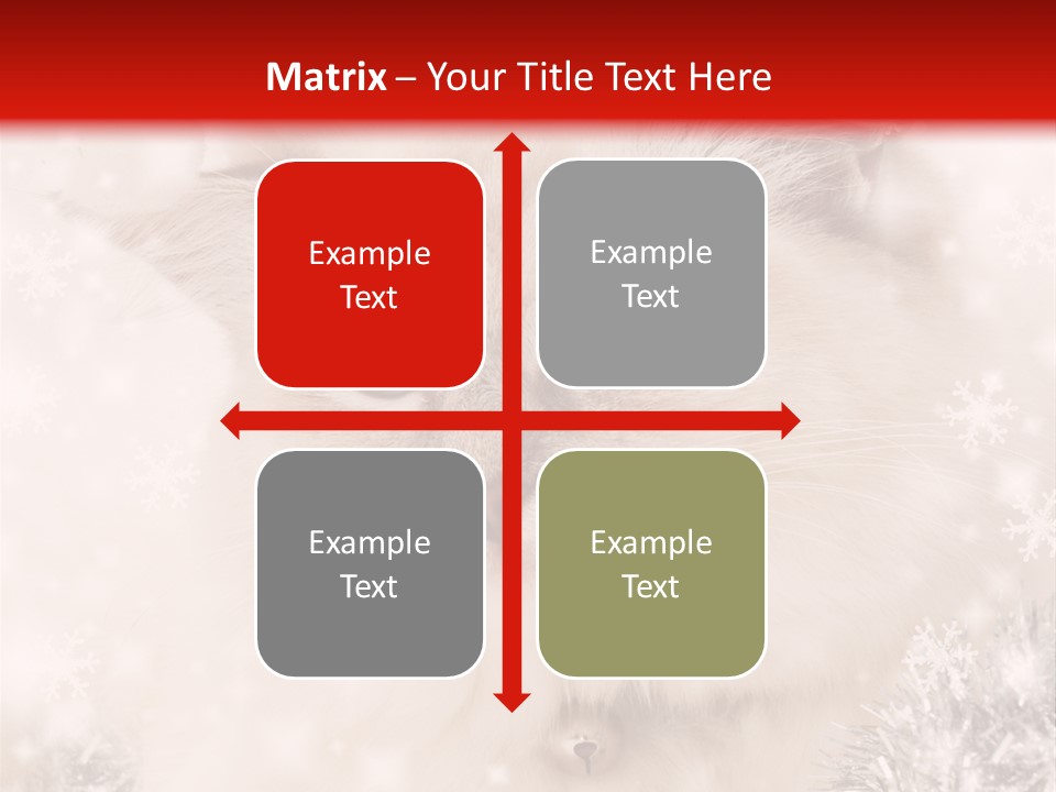 Santa Cat Cute PowerPoint Template