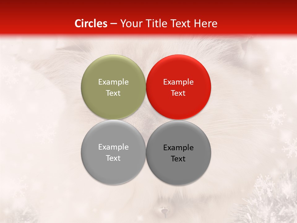Santa Cat Cute PowerPoint Template