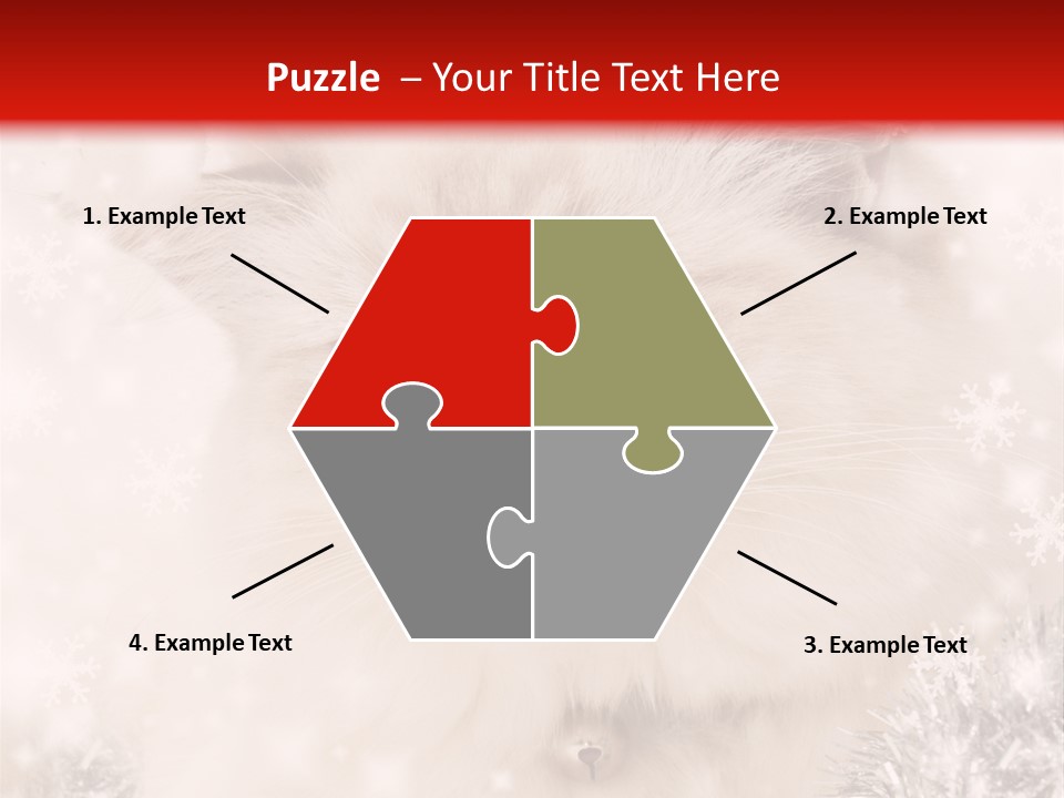 Santa Cat Cute PowerPoint Template