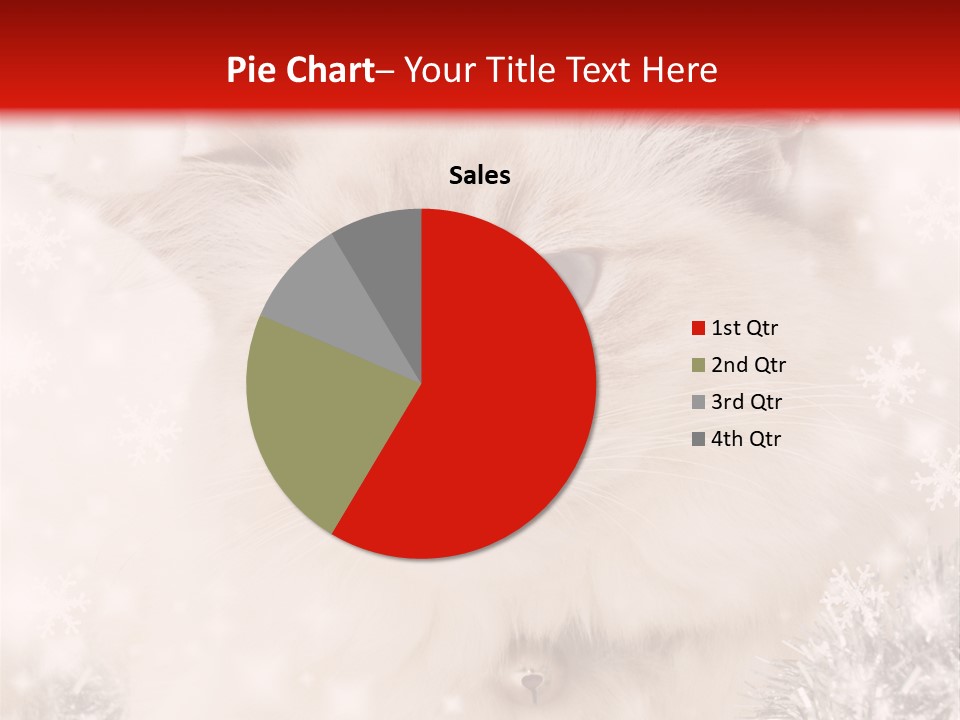 Santa Cat Cute PowerPoint Template