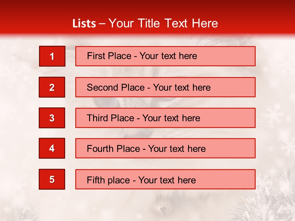 Santa Cat Cute PowerPoint Template