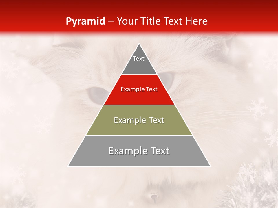 Santa Cat Cute PowerPoint Template