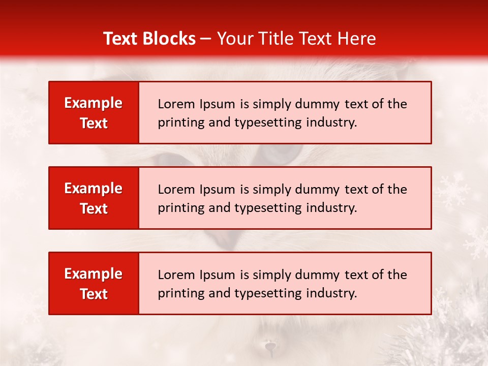 Santa Cat Cute PowerPoint Template