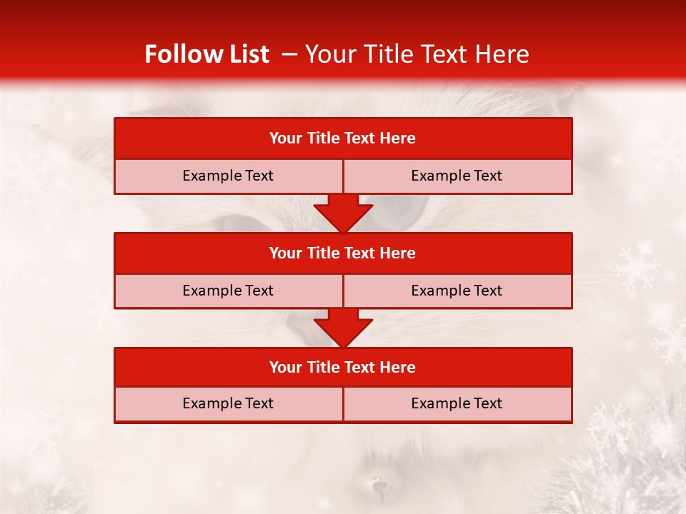 Santa Cat Cute PowerPoint Template