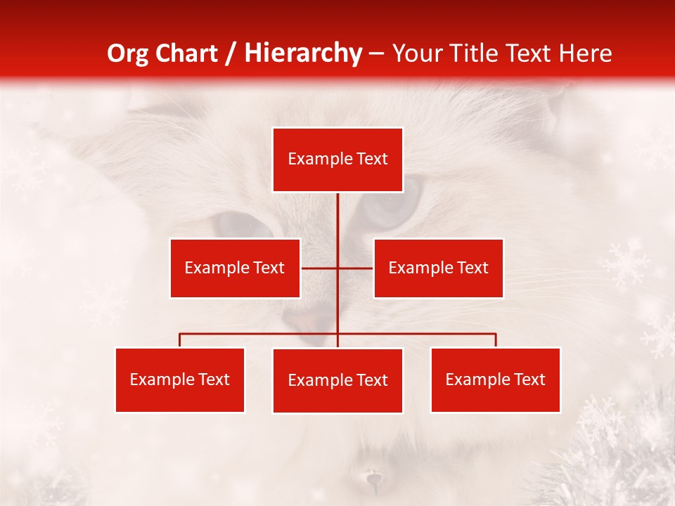 Santa Cat Cute PowerPoint Template