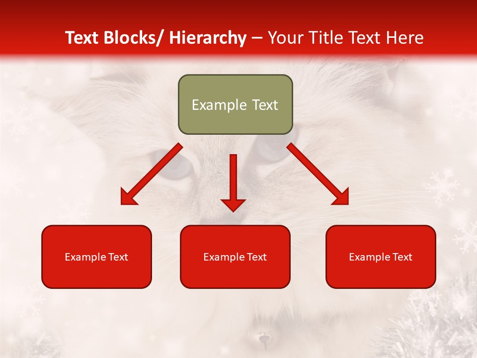 Santa Cat Cute PowerPoint Template