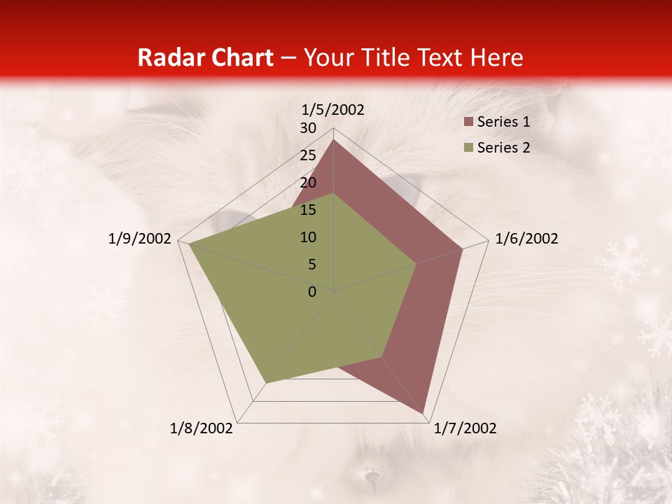 Santa Cat Cute PowerPoint Template
