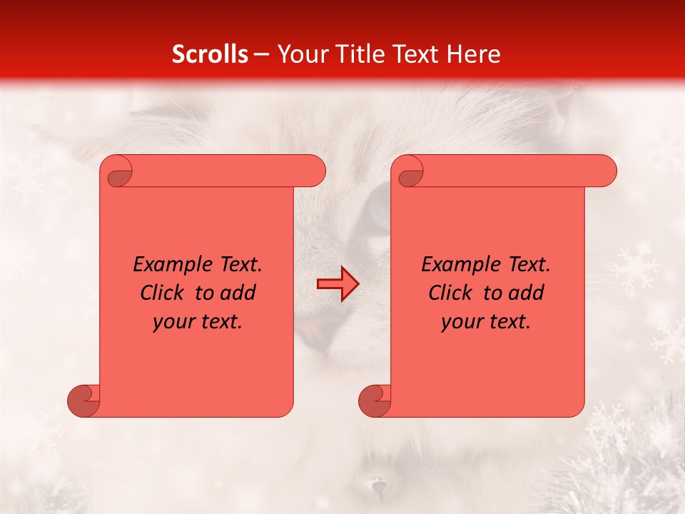 Santa Cat Cute PowerPoint Template
