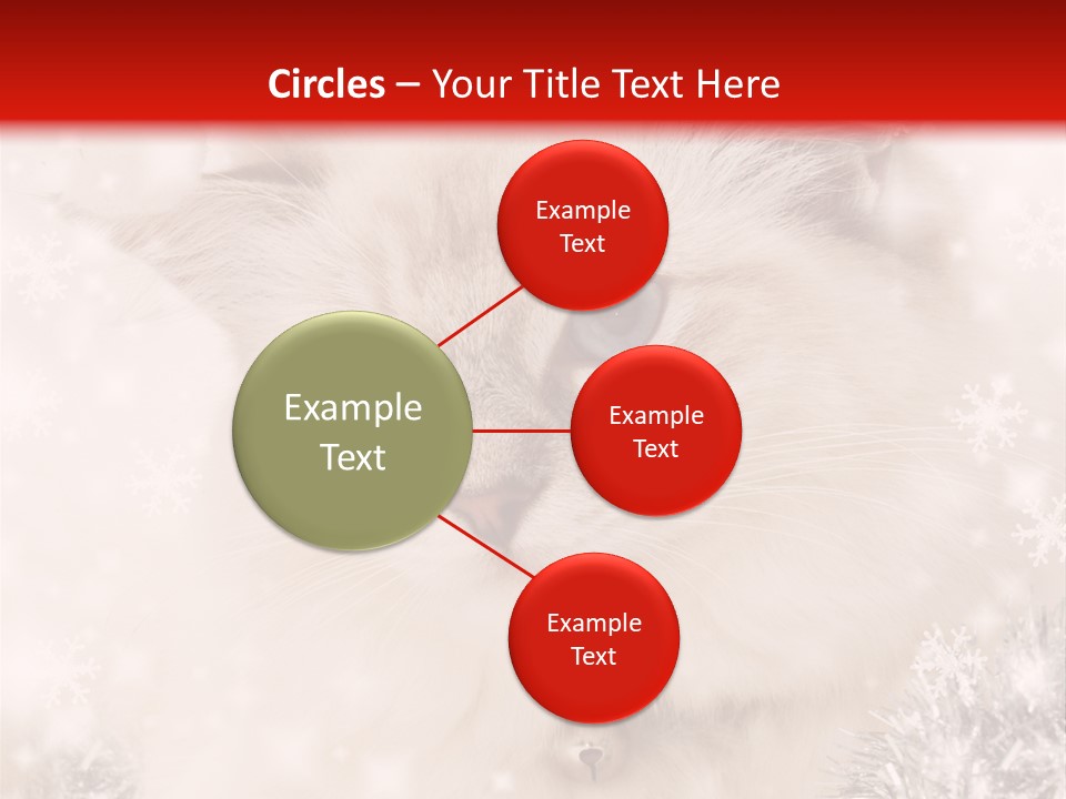 Santa Cat Cute PowerPoint Template