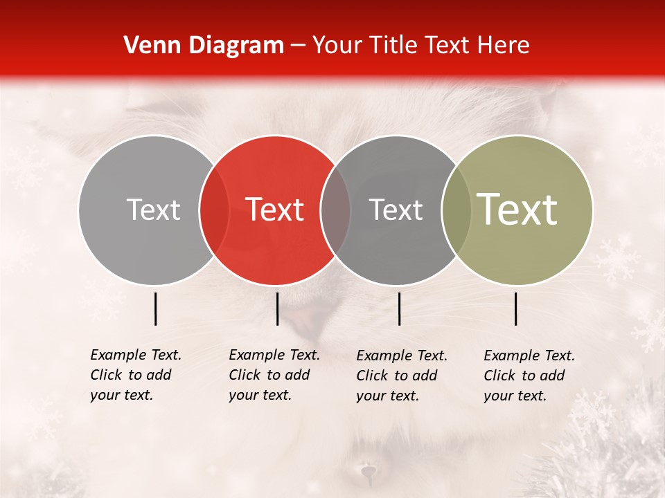 Santa Cat Cute PowerPoint Template