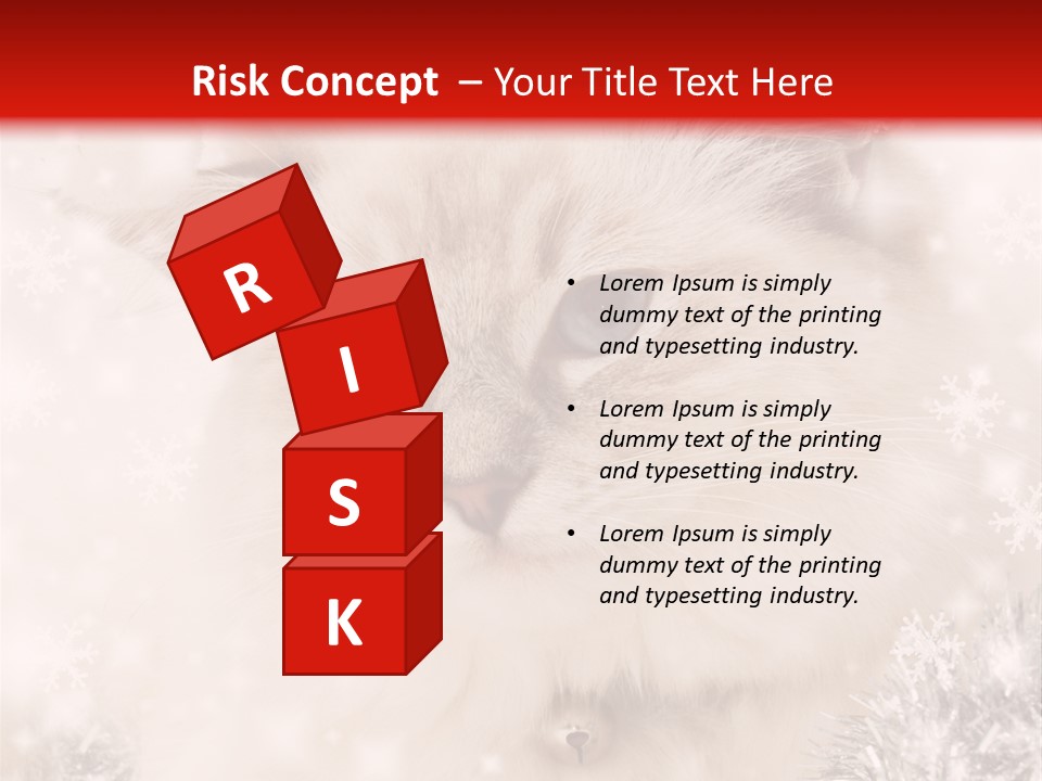 Santa Cat Cute PowerPoint Template