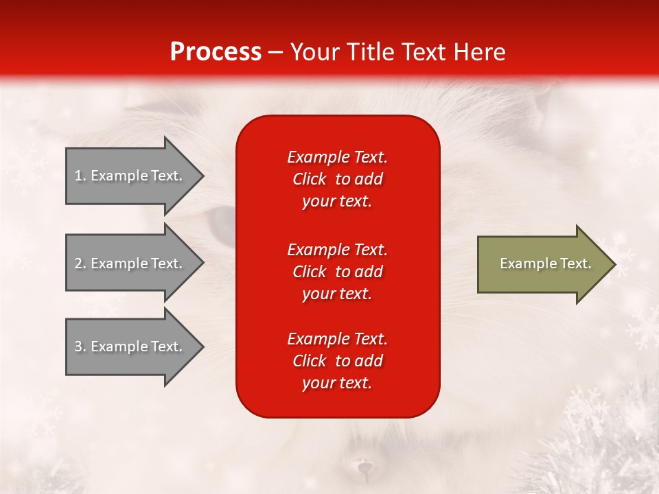 Santa Cat Cute PowerPoint Template