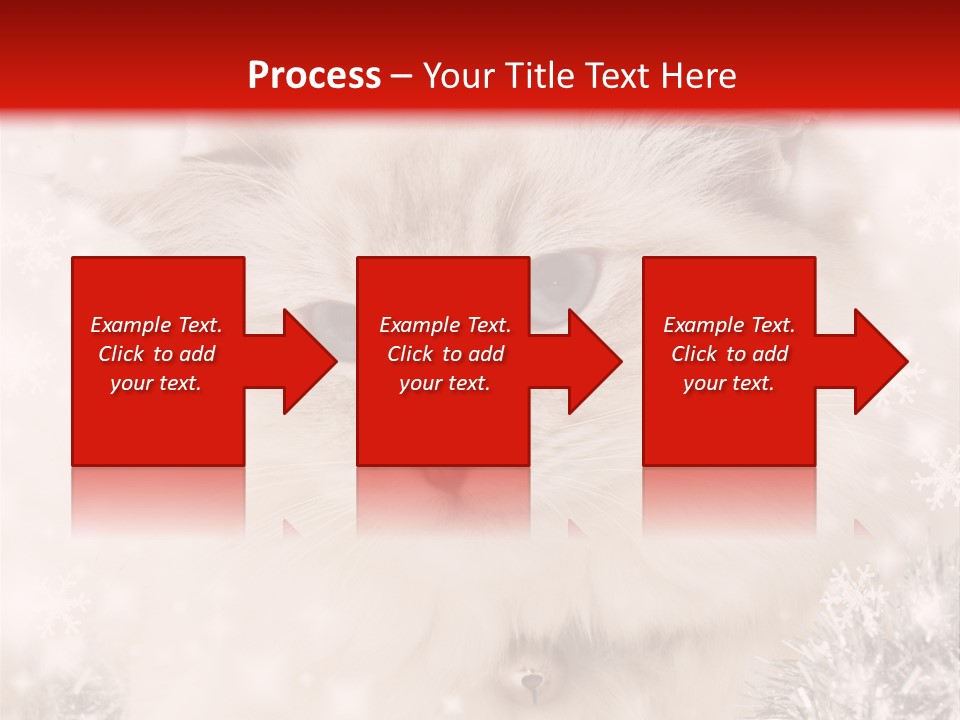 Santa Cat Cute PowerPoint Template