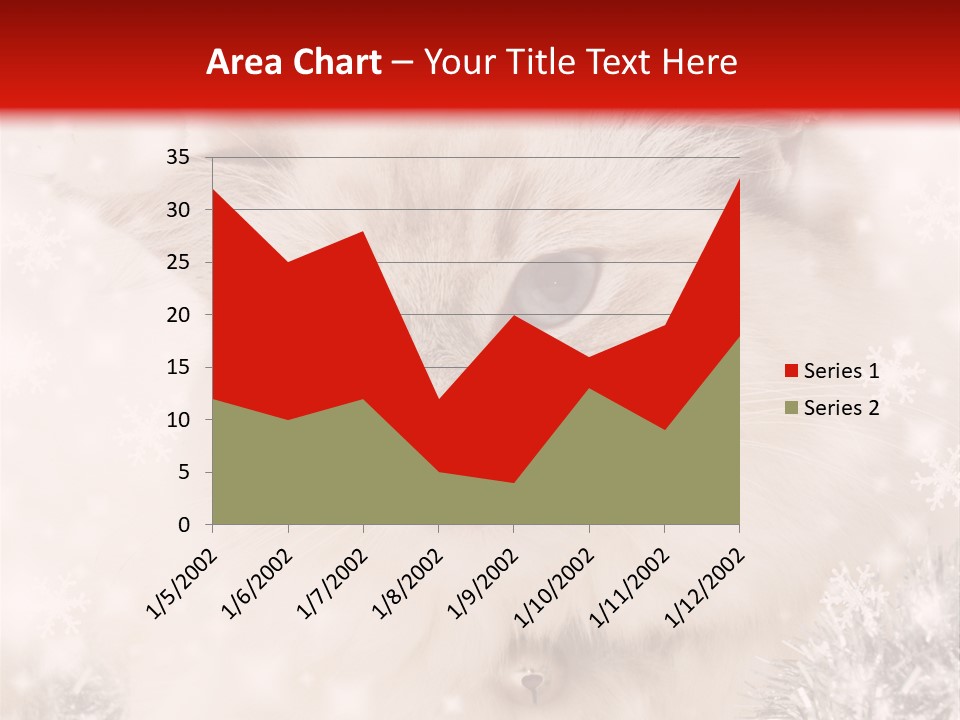 Santa Cat Cute PowerPoint Template