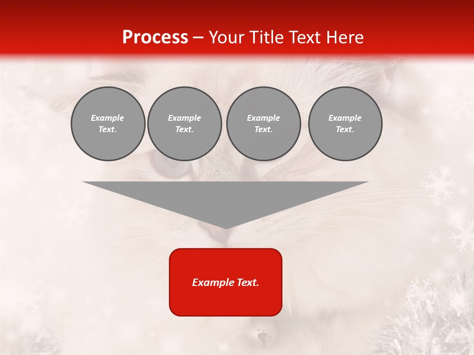 Santa Cat Cute PowerPoint Template