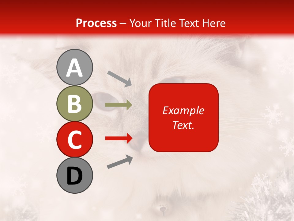 Santa Cat Cute PowerPoint Template