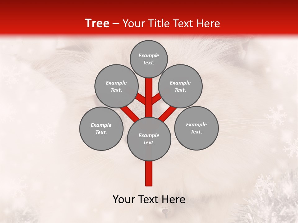 Santa Cat Cute PowerPoint Template